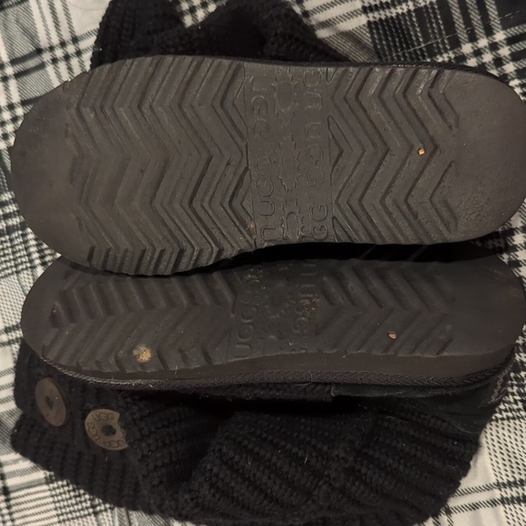 Black UGG Knit Cardigan Boots - Picture 4 of 5